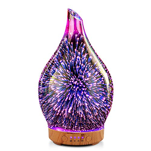 Porseme Essential Oil Diffuser 3D Firework Glass Aromatherapy Ultrason –  Sea Moss Goddess